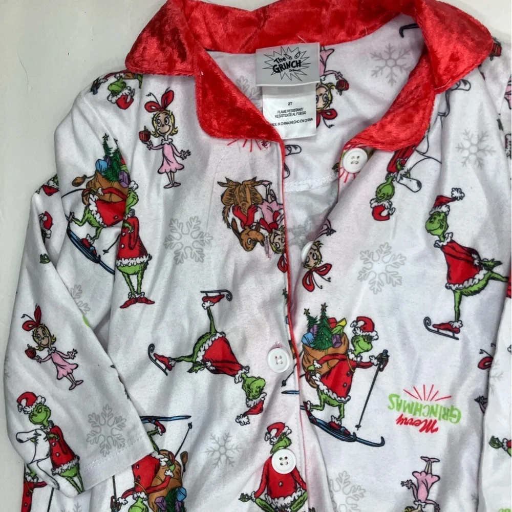 Grinch Pajamas 2T NEW